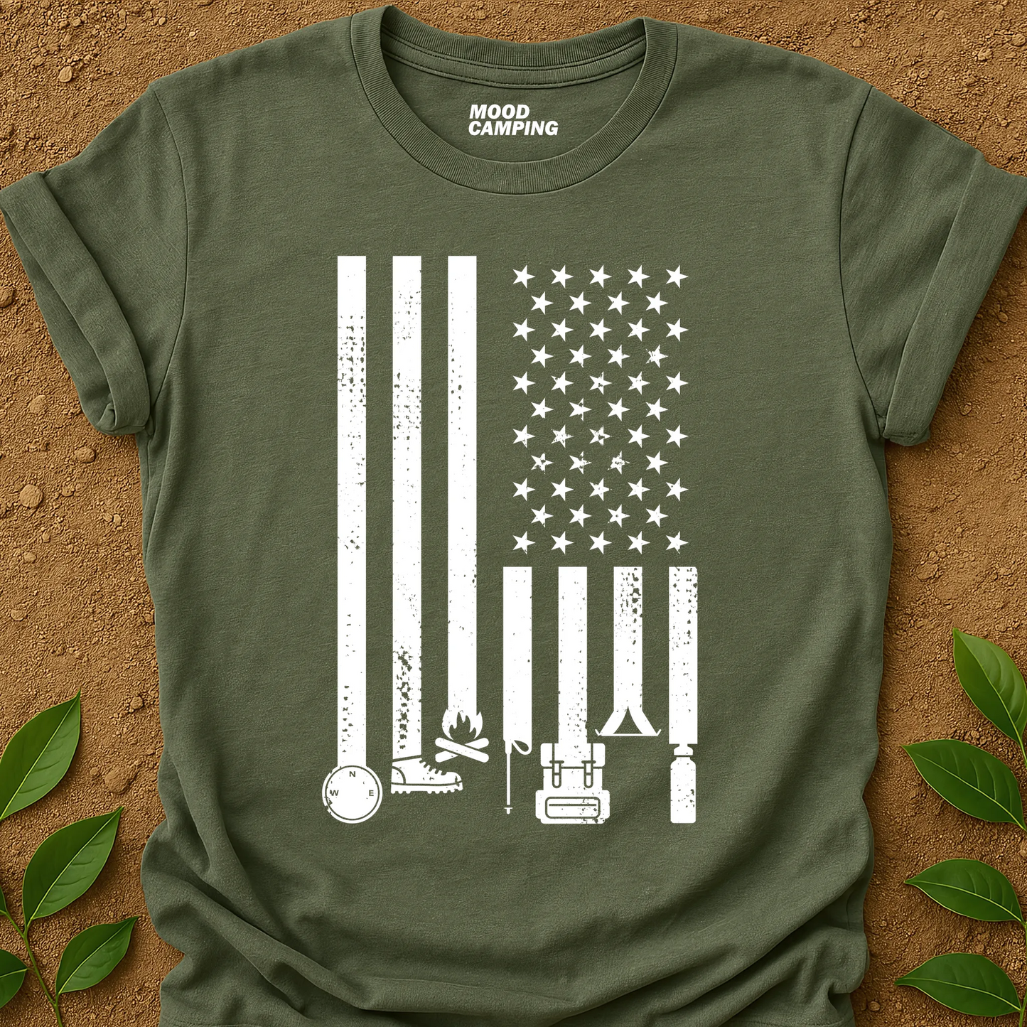 Camping Flag T-Shirt