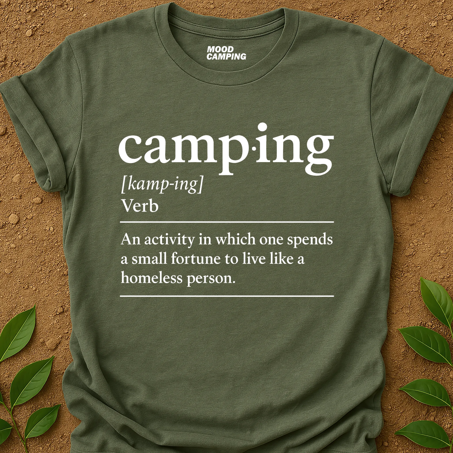 Camping Verb T-Shirt