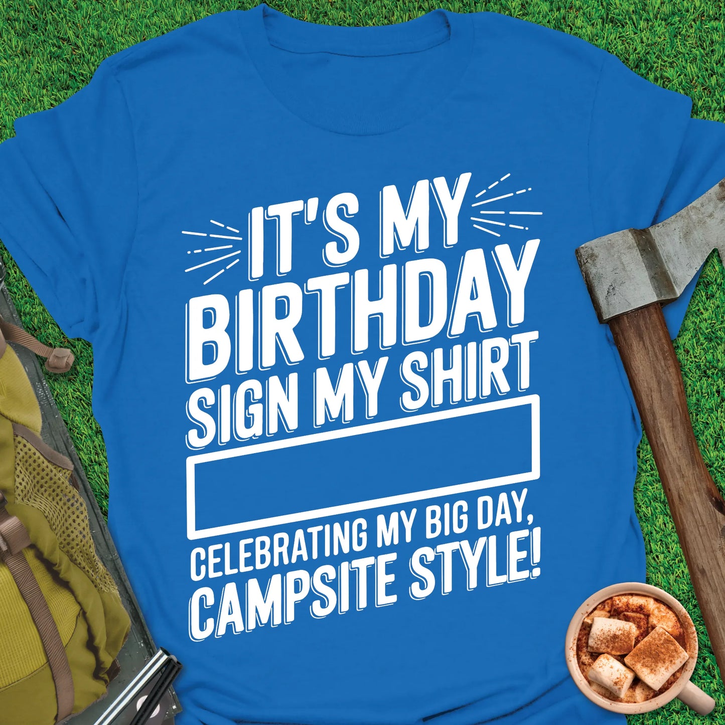 Birthday Camping Sing My T-Shirt