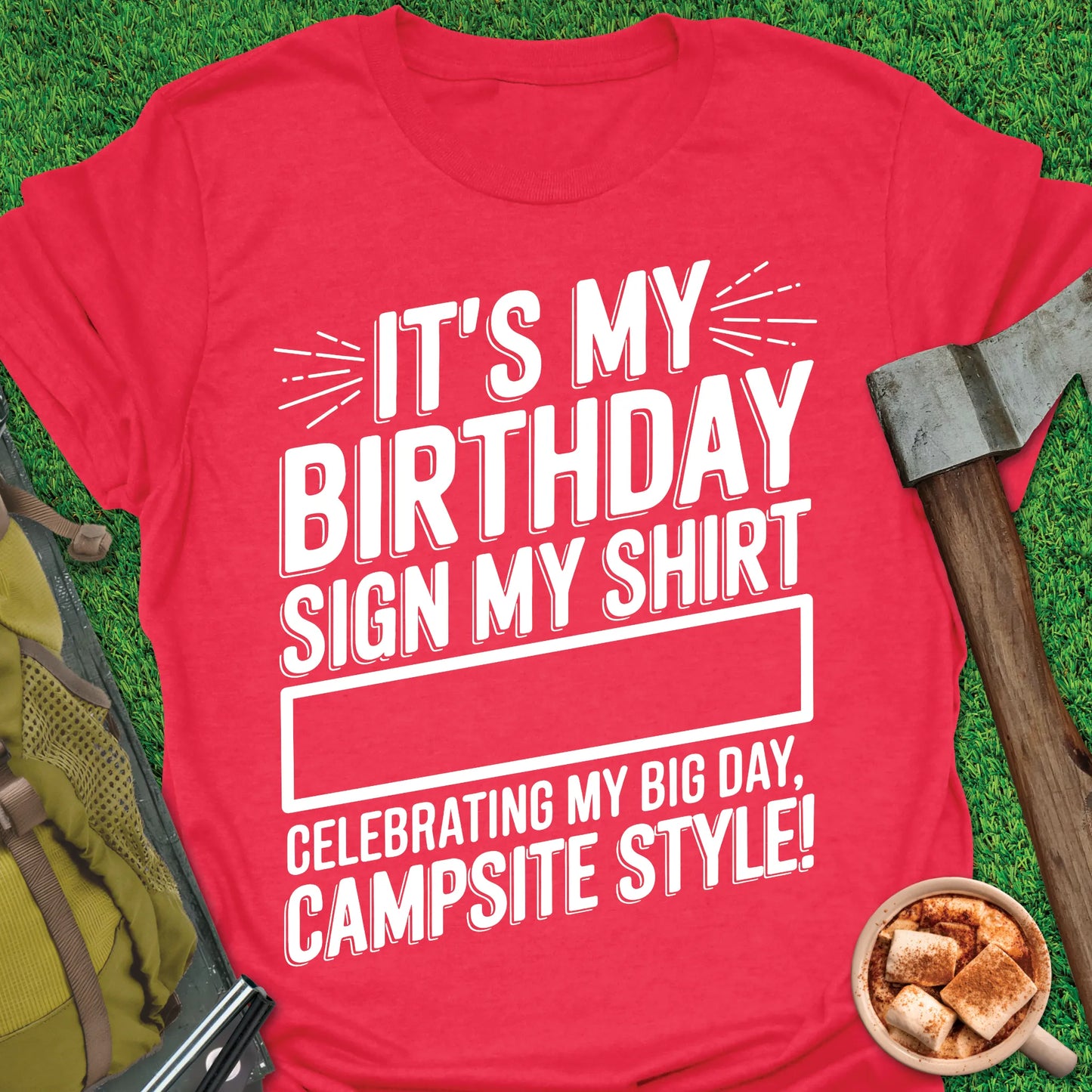 Birthday Camping Sing My T-Shirt