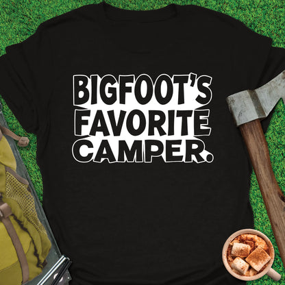 Bigfoots's Favorite Camper T-Shirt