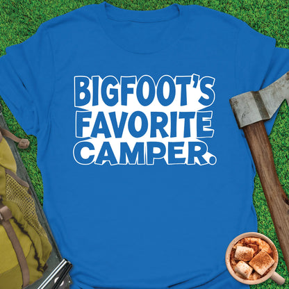 Bigfoots's Favorite Camper T-Shirt