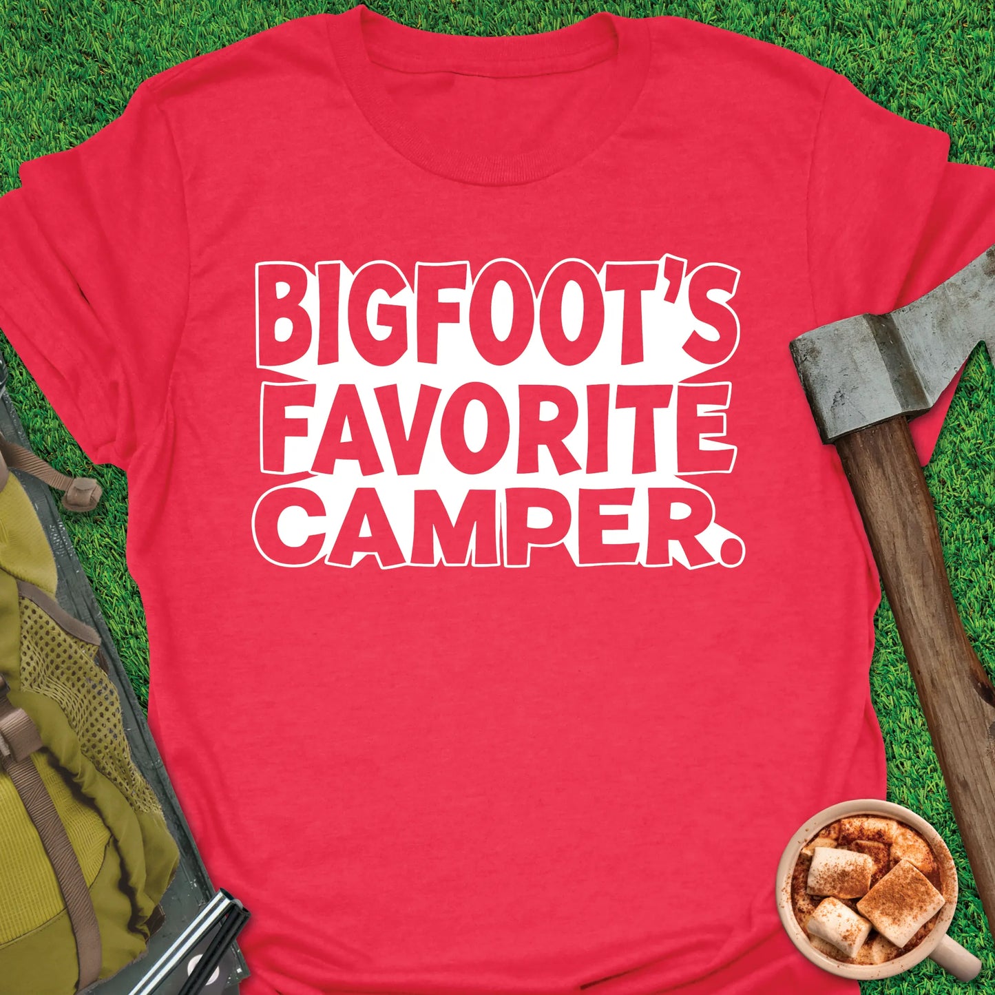 Bigfoots's Favorite Camper T-Shirt