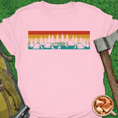 Retro Campsite Sunset T-Shirt