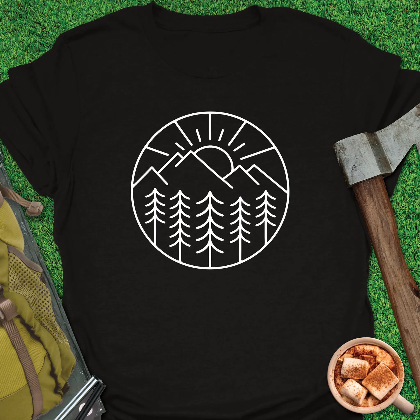 Mountain Landscape Round T-Shirt