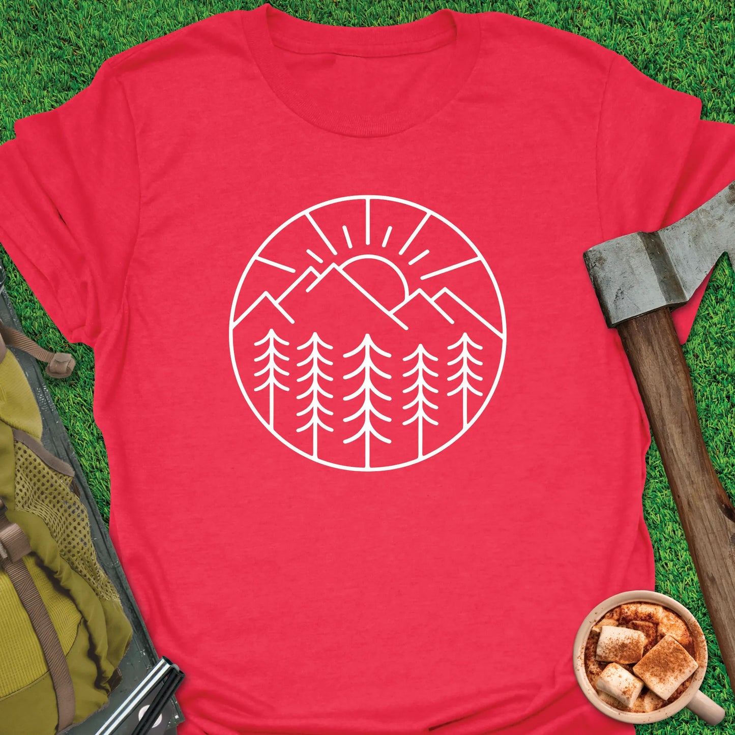 Mountain Landscape Round T-Shirt