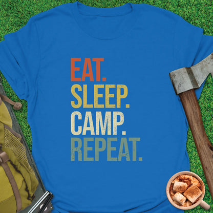 Eat Sleep Camp Repeat T-Shirt