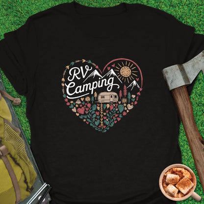 RV Camping Heart T-Shirt