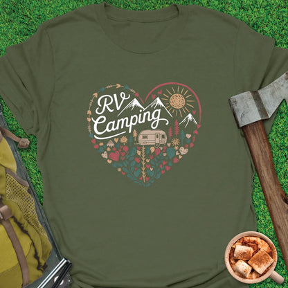 RV Camping Heart T-Shirt