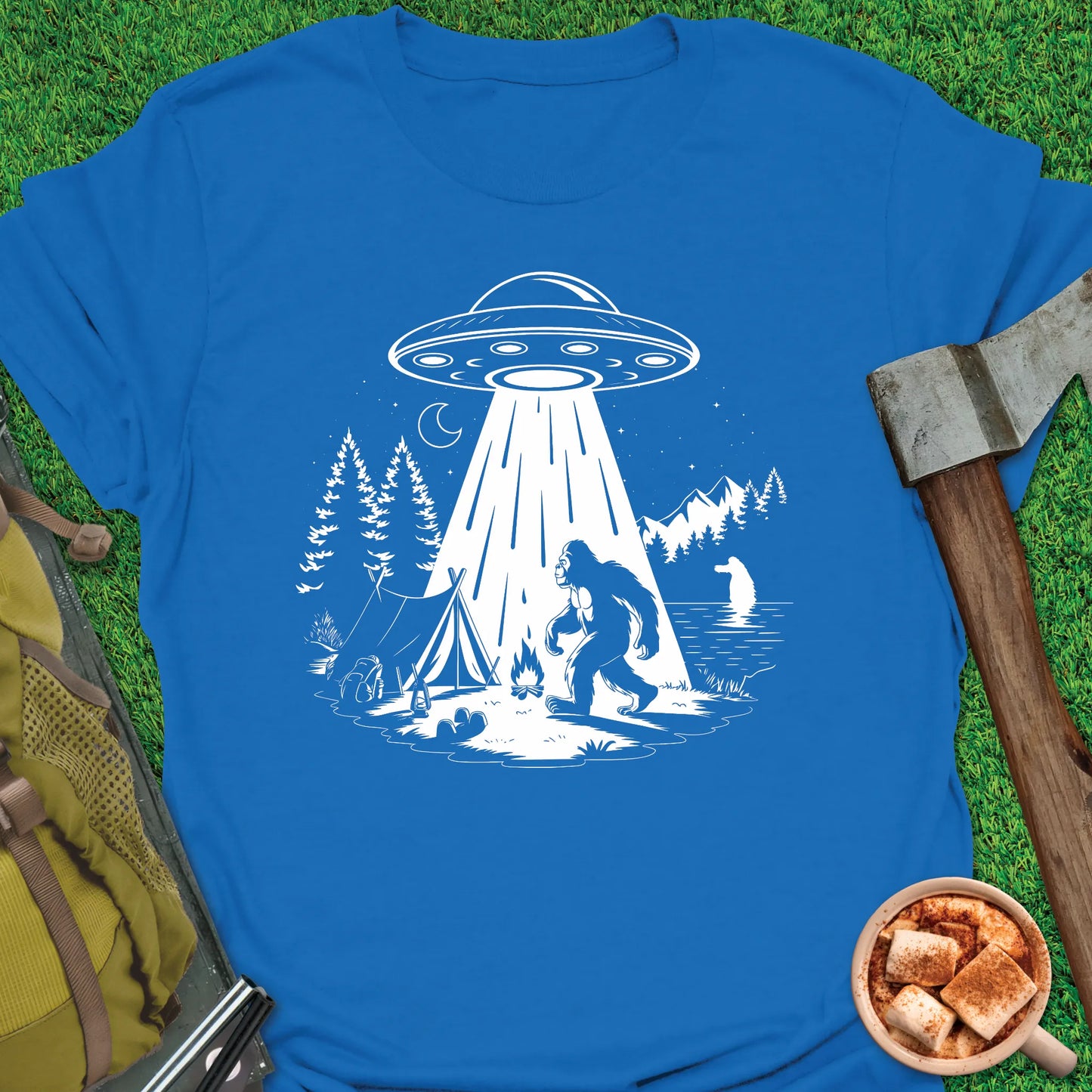 Bigfoot & Loch Ness Camping T-Shirt