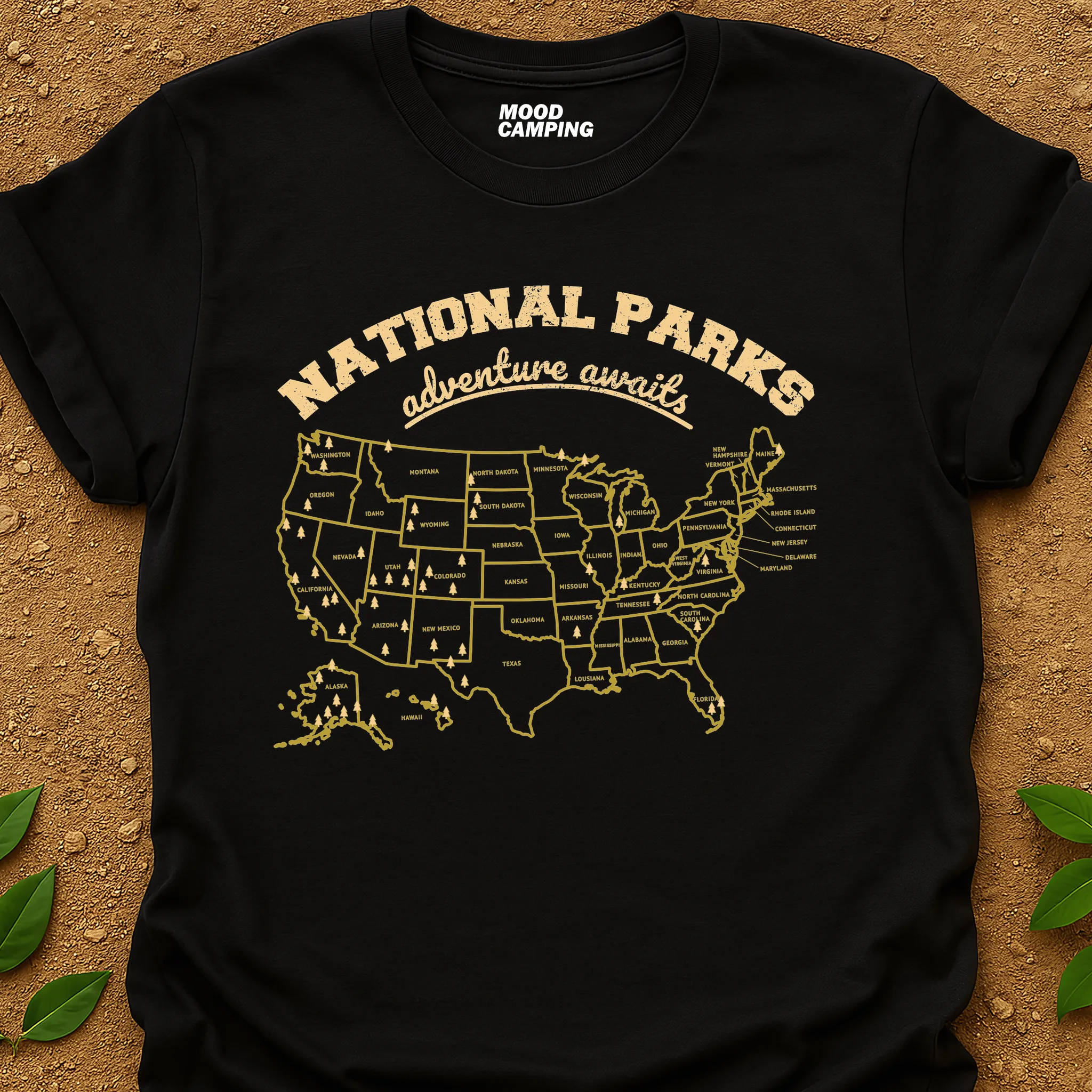 National Parks Map T-Shirt