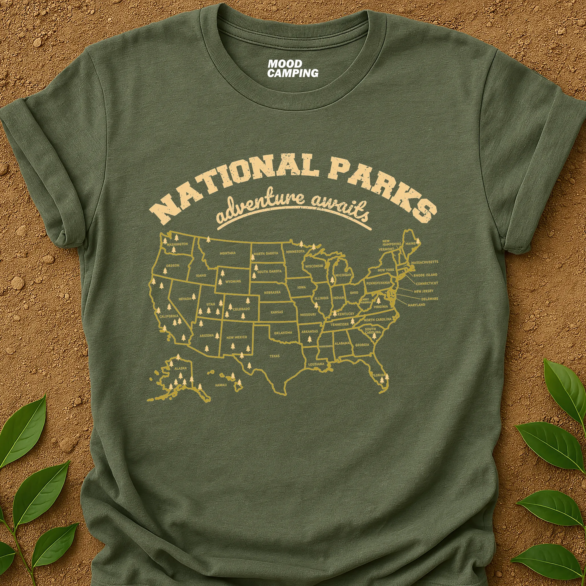 National Parks Map T-Shirt