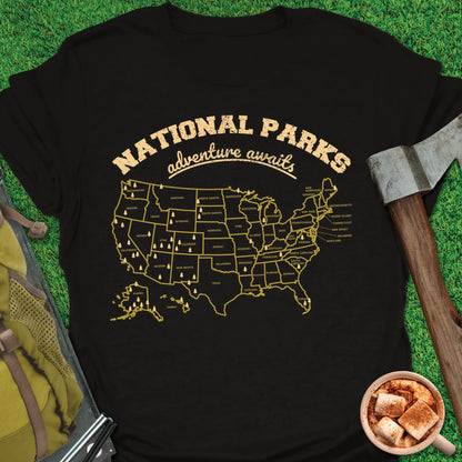 National Parks Map T-Shirt