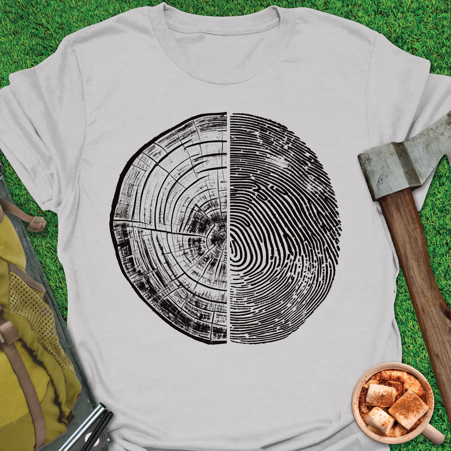 Tree-Rings Fingerprint T-Shirt