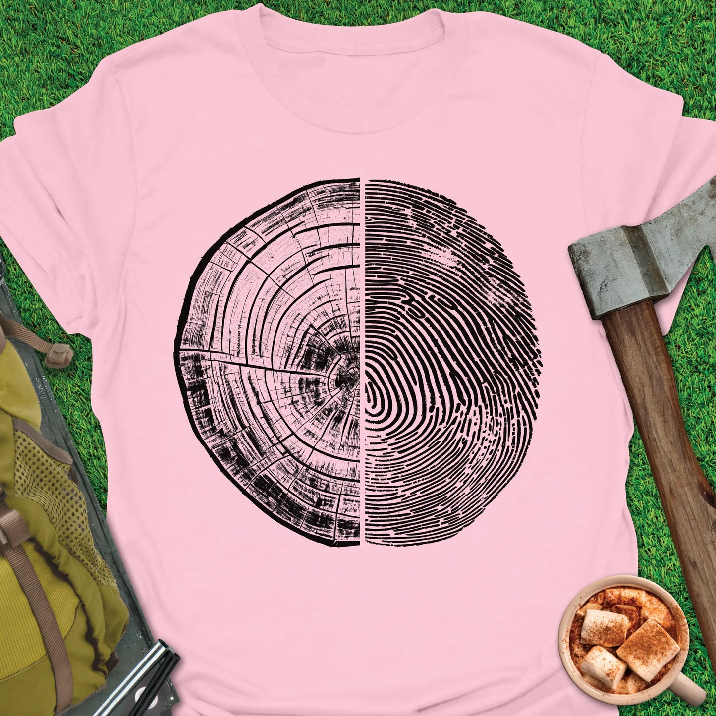 Tree-Rings Fingerprint T-Shirt