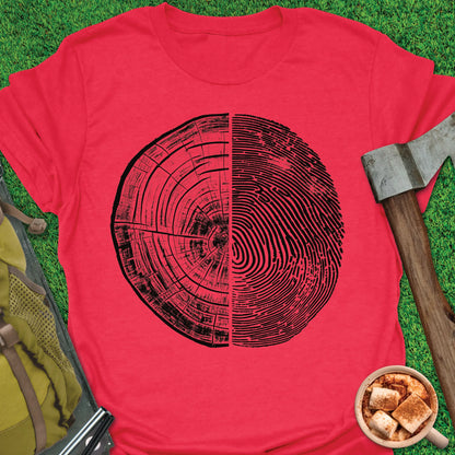 Tree-Rings Fingerprint T-Shirt