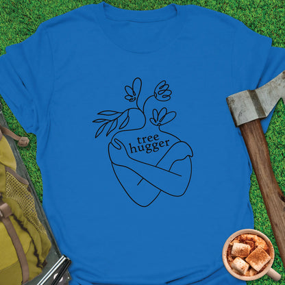 Line Art Tree Hugger T-Shirt