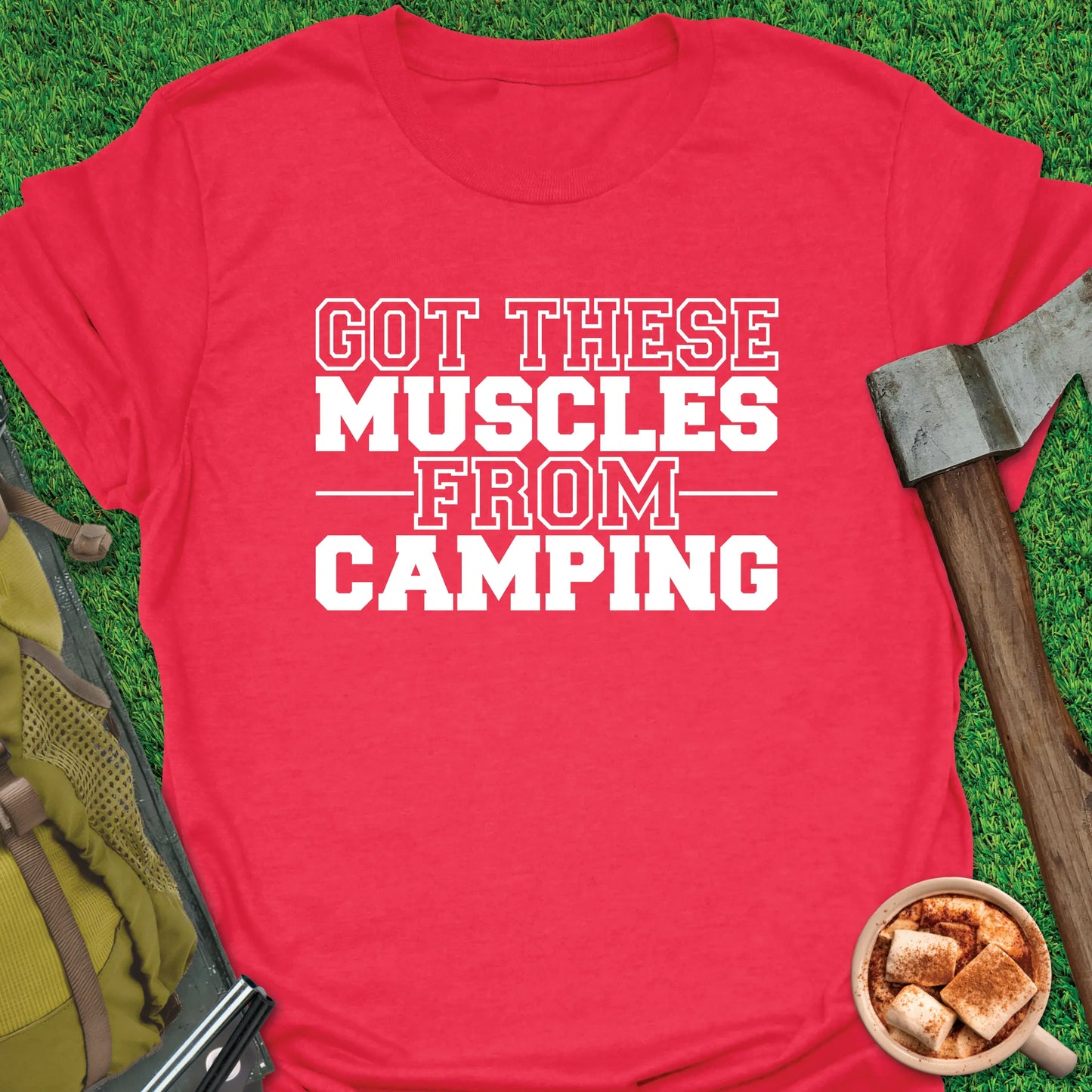 Muscles From Camping T-Shirt