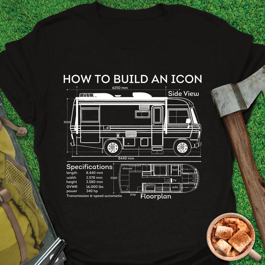 RV Icon Blueprint T-Shirt