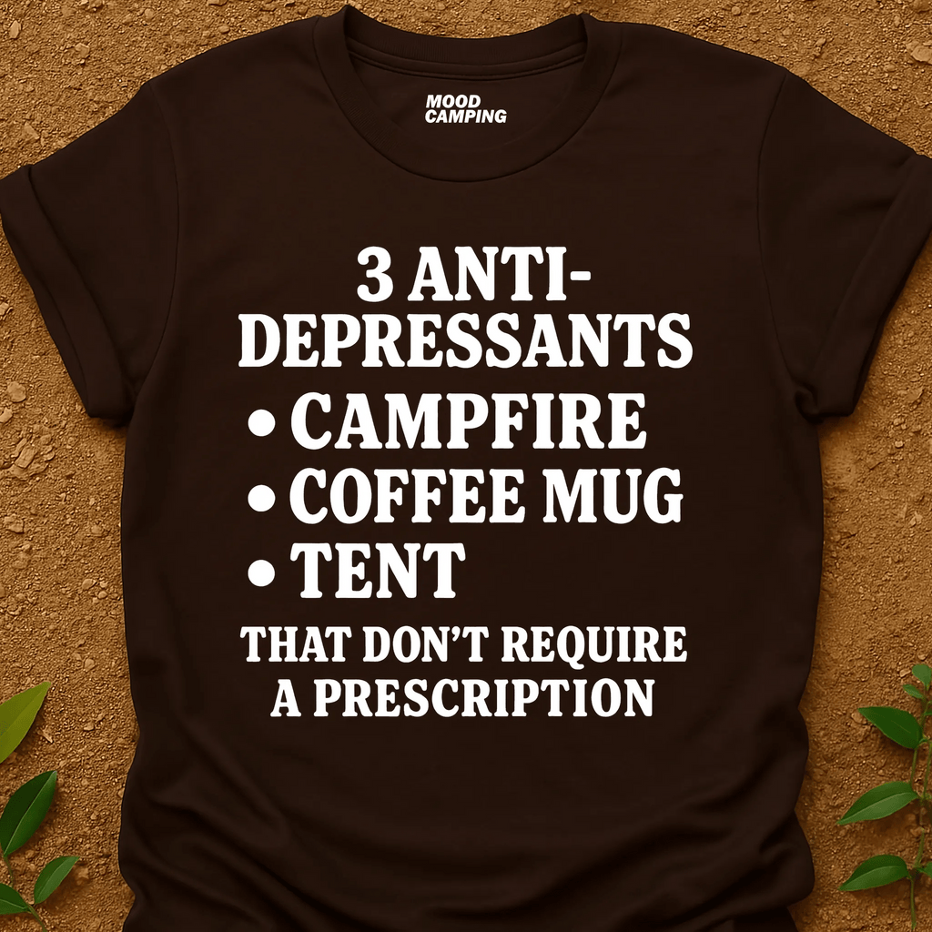 3 Anti - Depressants T-Shirt - Mood Camping