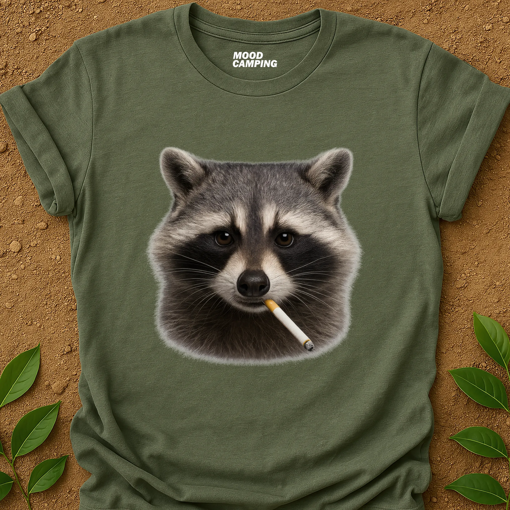 Smoking Raccoon T-Shirt