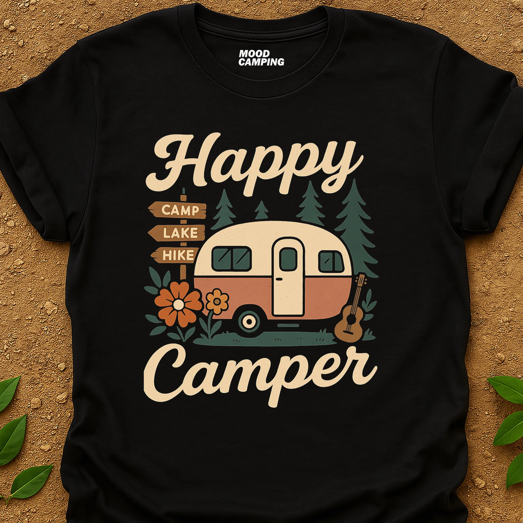 Happy Camper Retro T-Shirt