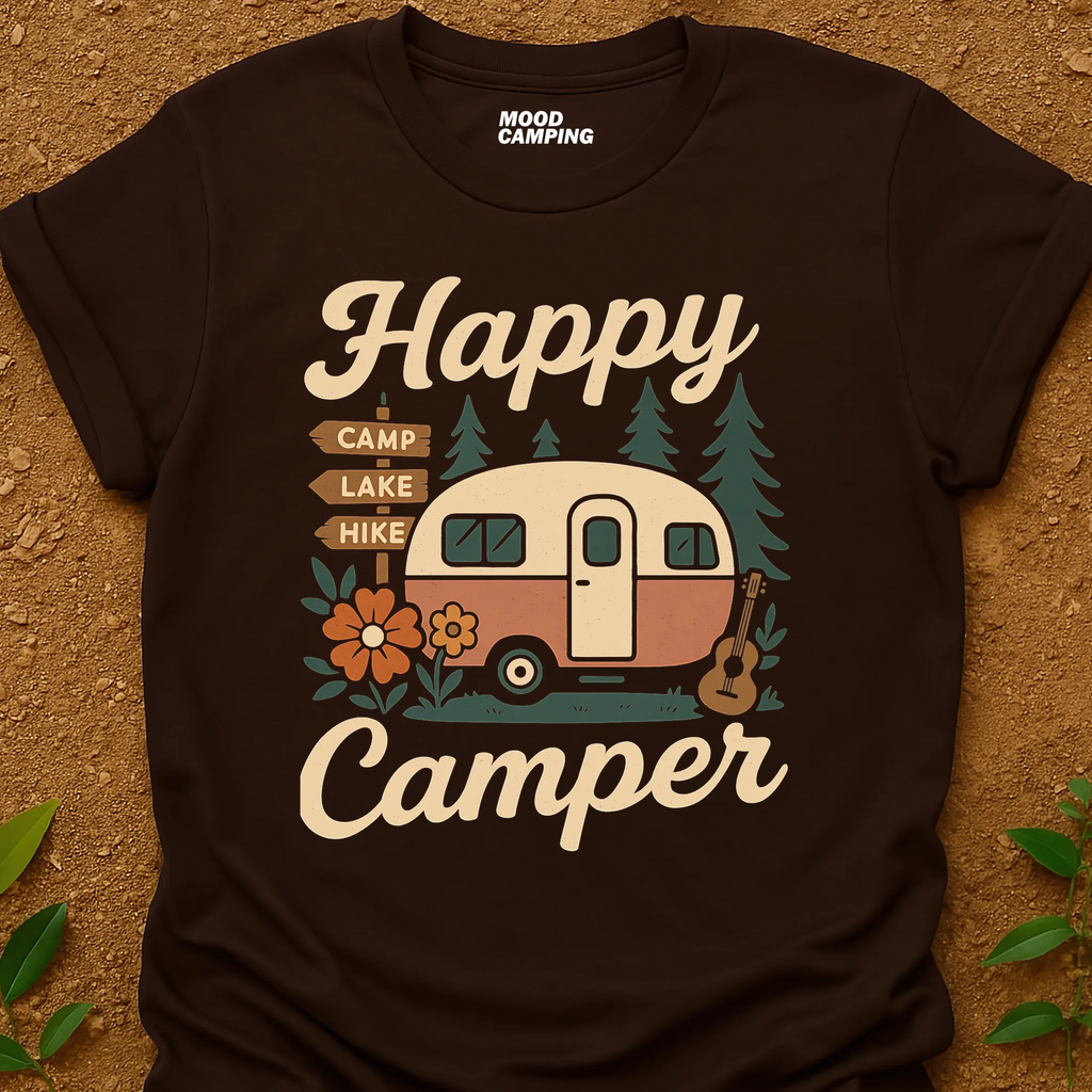 Happy Camper Retro T-Shirt