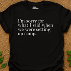 Setting Up Camp T-Shirt