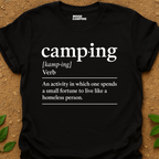Camping Verb T-Shirt