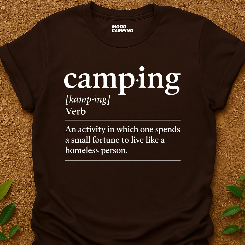 Camping Verb T-Shirt