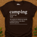 Camping Verb T-Shirt