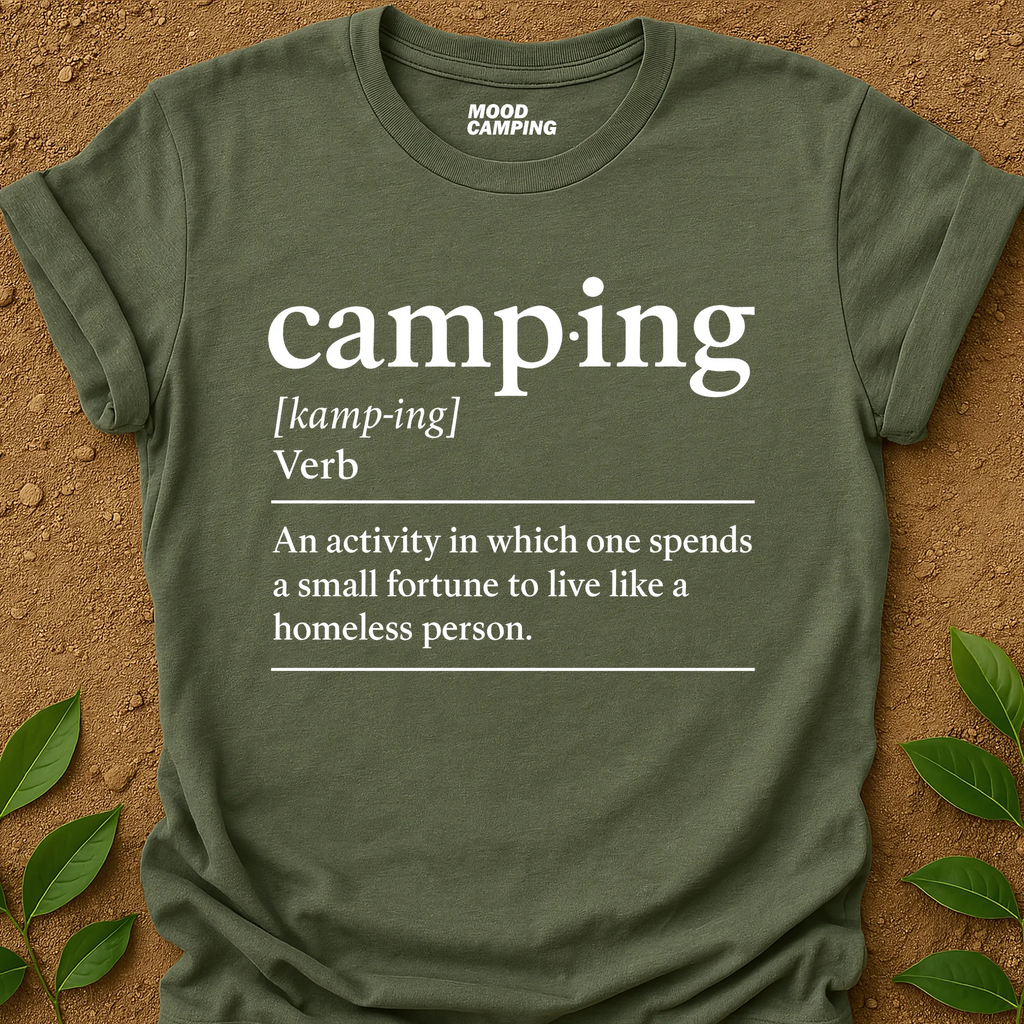 Camping Verb T-Shirt