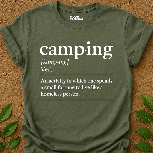 Camping Verb T-Shirt