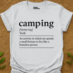 Camping Verb T-Shirt