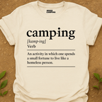 Camping Verb T-Shirt