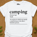 Camping Verb T-Shirt
