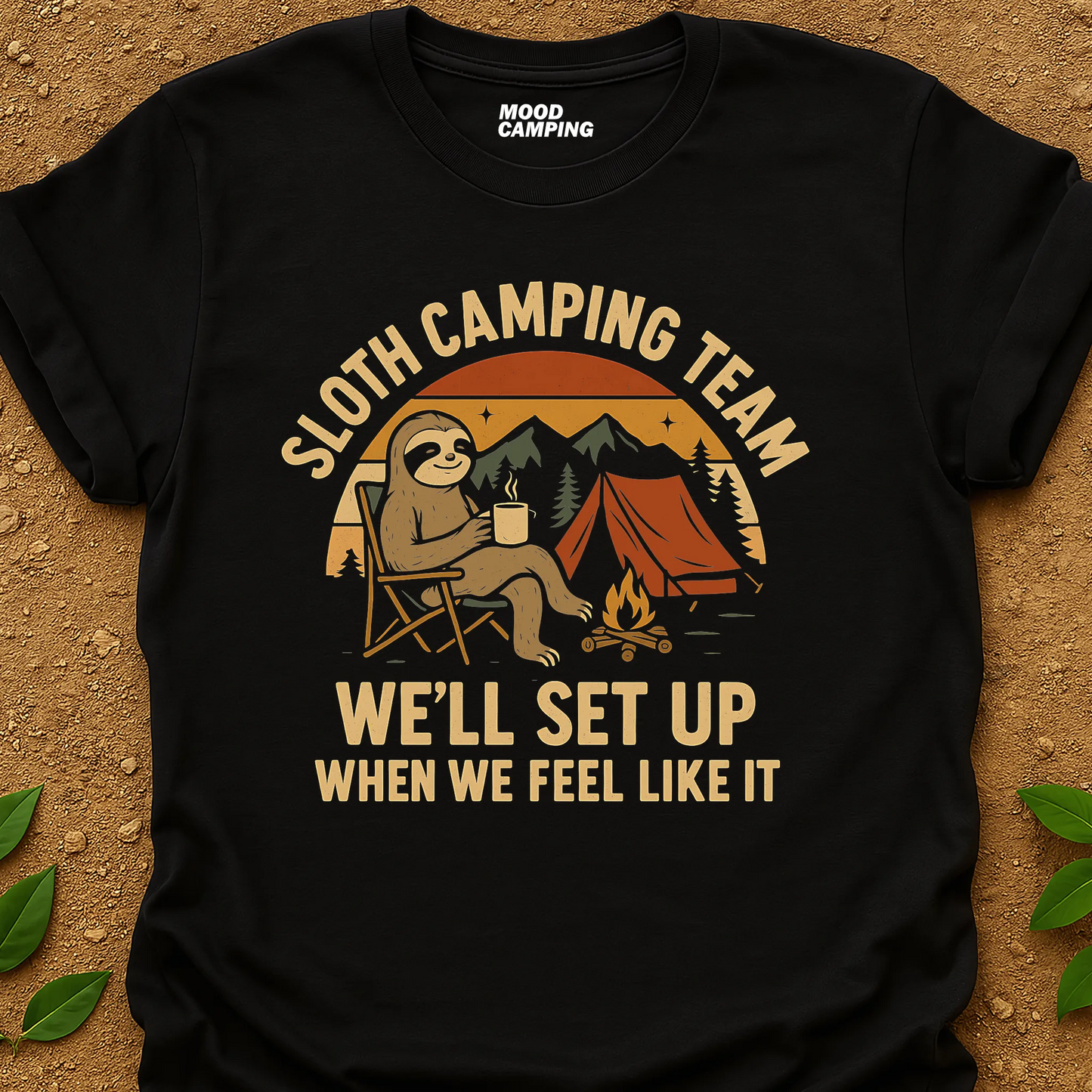 Sloth Camping T-Shirt