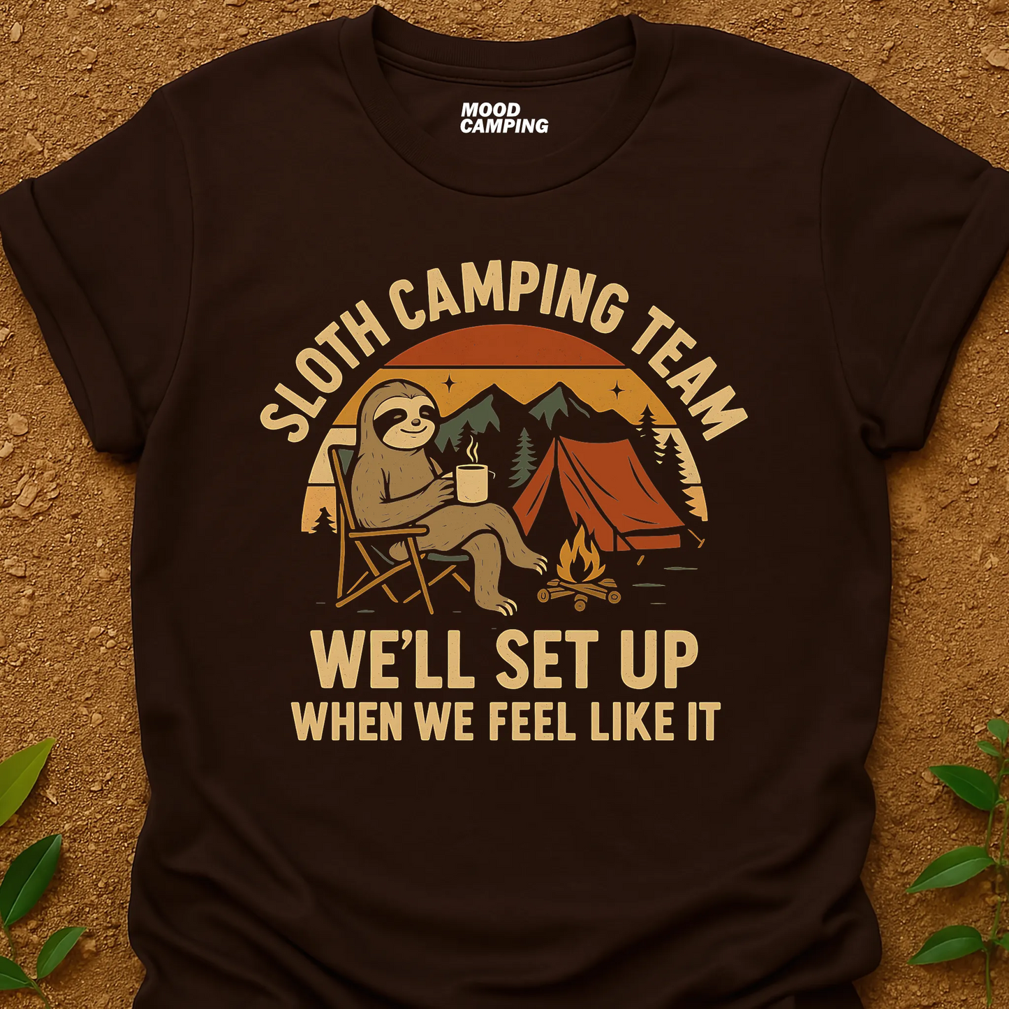 Sloth Camping T-Shirt