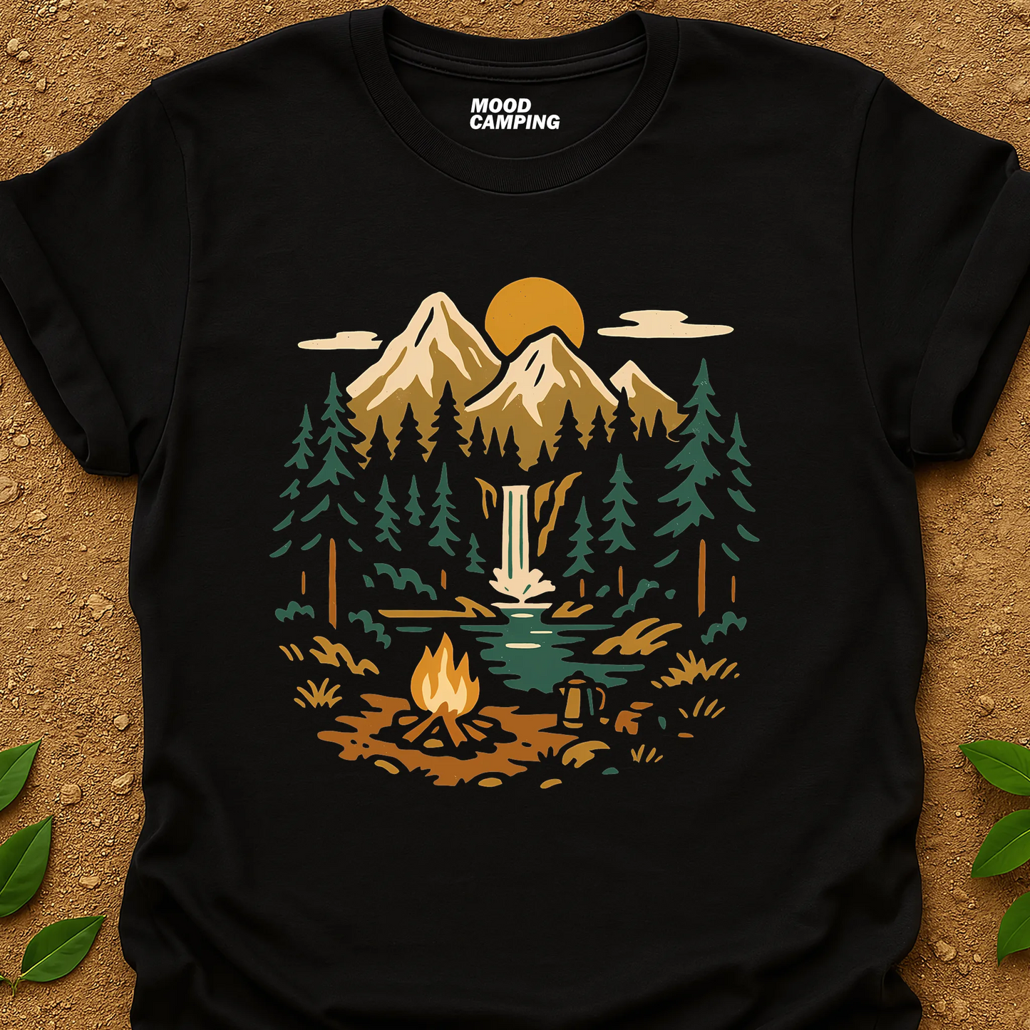 Waterfall In Forest T-Shirt
