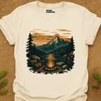 Fire In The Woods T-Shirt - Mood Camping