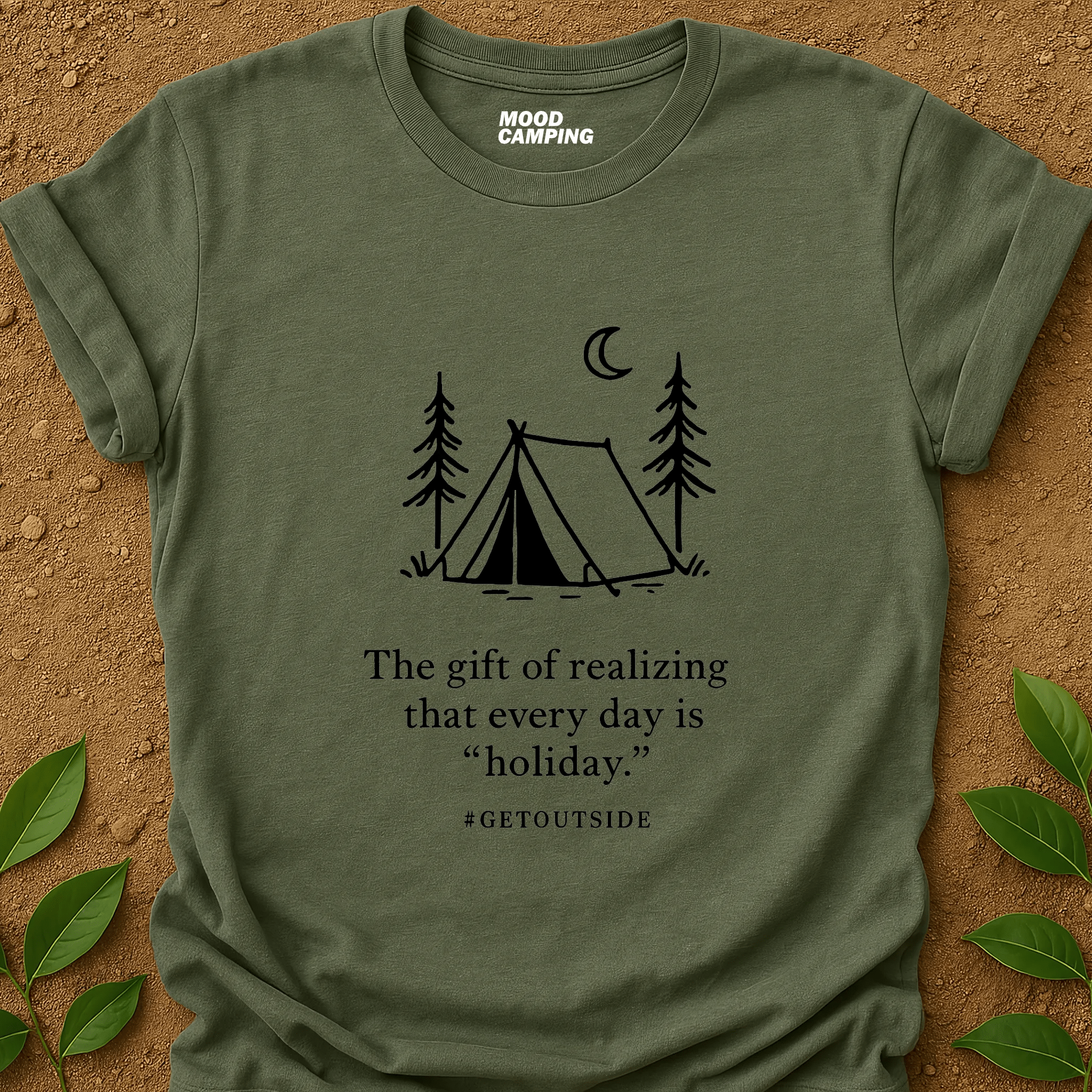 Get Outside T-Shirt - Mood Camping
