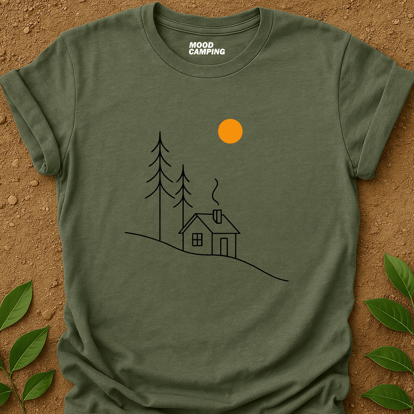 Mountain Hut T-Shirt - Mood Camping