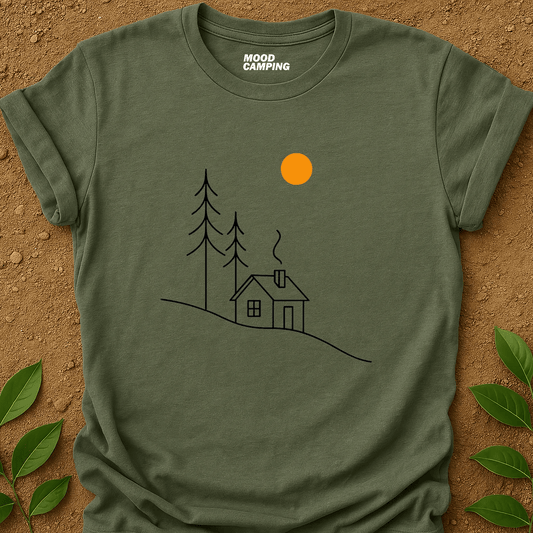 Mountain Hut T-Shirt - Mood Camping