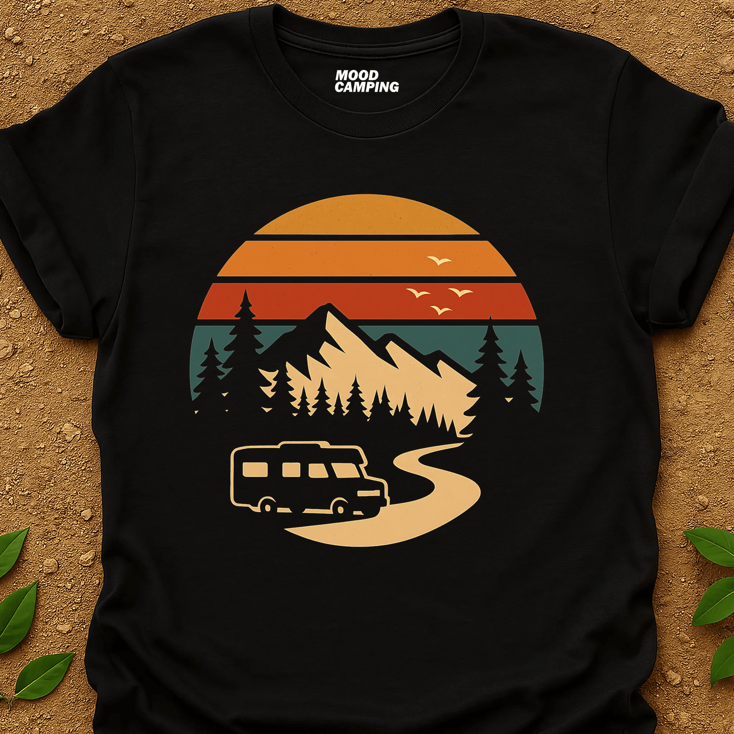 Retro Horizon T-Shirt - Mood Camping