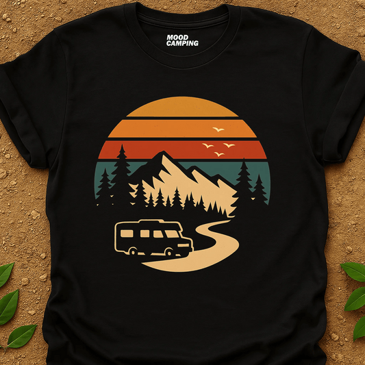 Retro Horizon T-Shirt - Mood Camping